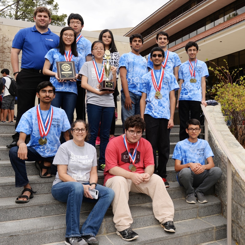 Team picture after the awards ceremony, outside Emory University's Woodruff HSC Building 
